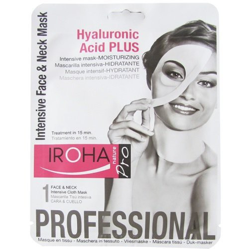 IROHA Professional Hyaluronic Acid PLUS Intensive Face & Neck Sheet Mask 32ml