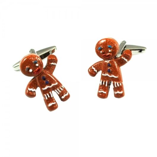 Gingerbread Man Christmas Luxury Cufflinks