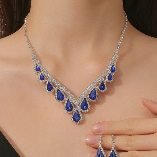 Jewelry Set For Wedding Beautiful Metal Cubic Zirconia