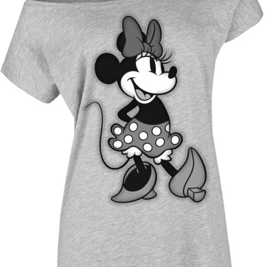 Mickey Mouse - Disney T-Shirt - Minnie Mouse - Beauty - S to XXL - for Women - grey